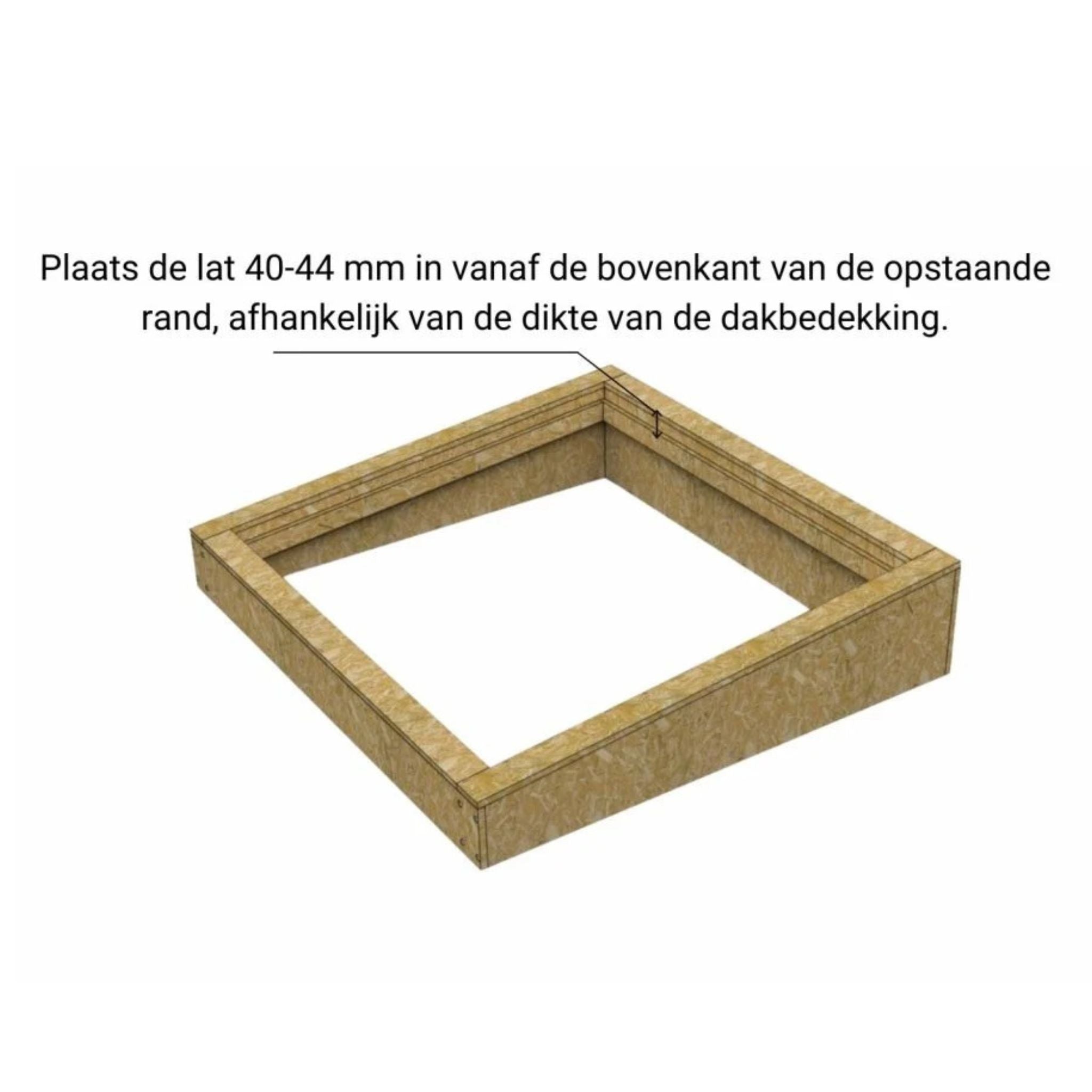Dakopstand plat dak voor Dakraam 50 x 150 cm