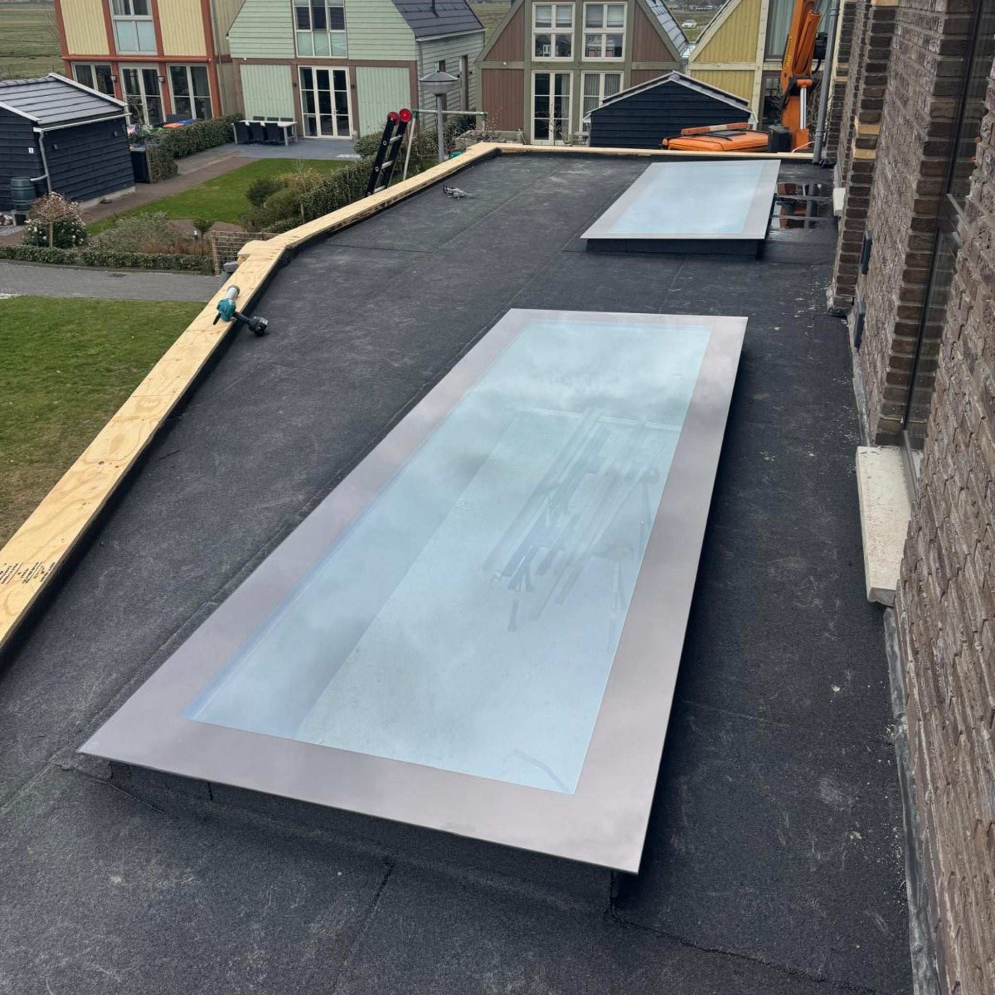 100 x 150 cm Dakraam plat dak, Driedubbel glas, U-waarde: 0,9 W/m²K