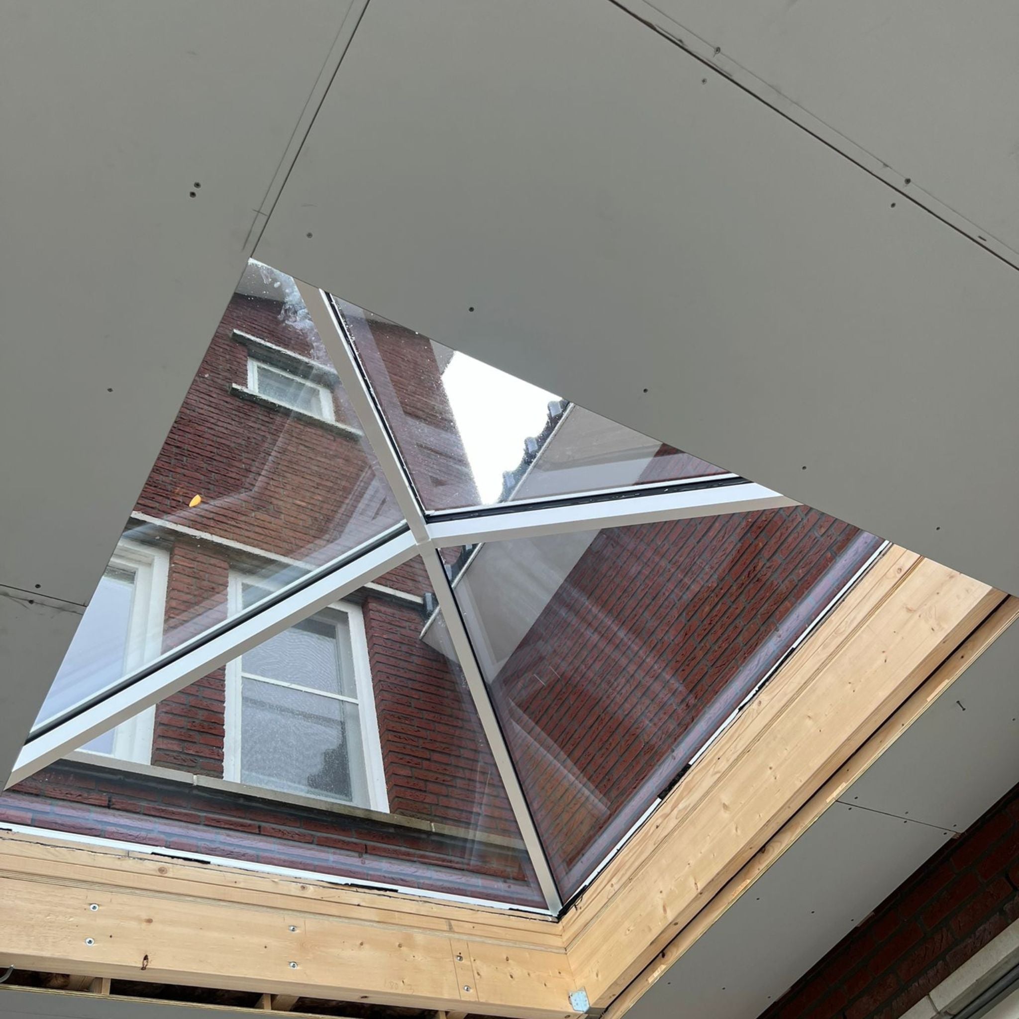 125 x 125 cm Lichtstraat plat dak Pyramid