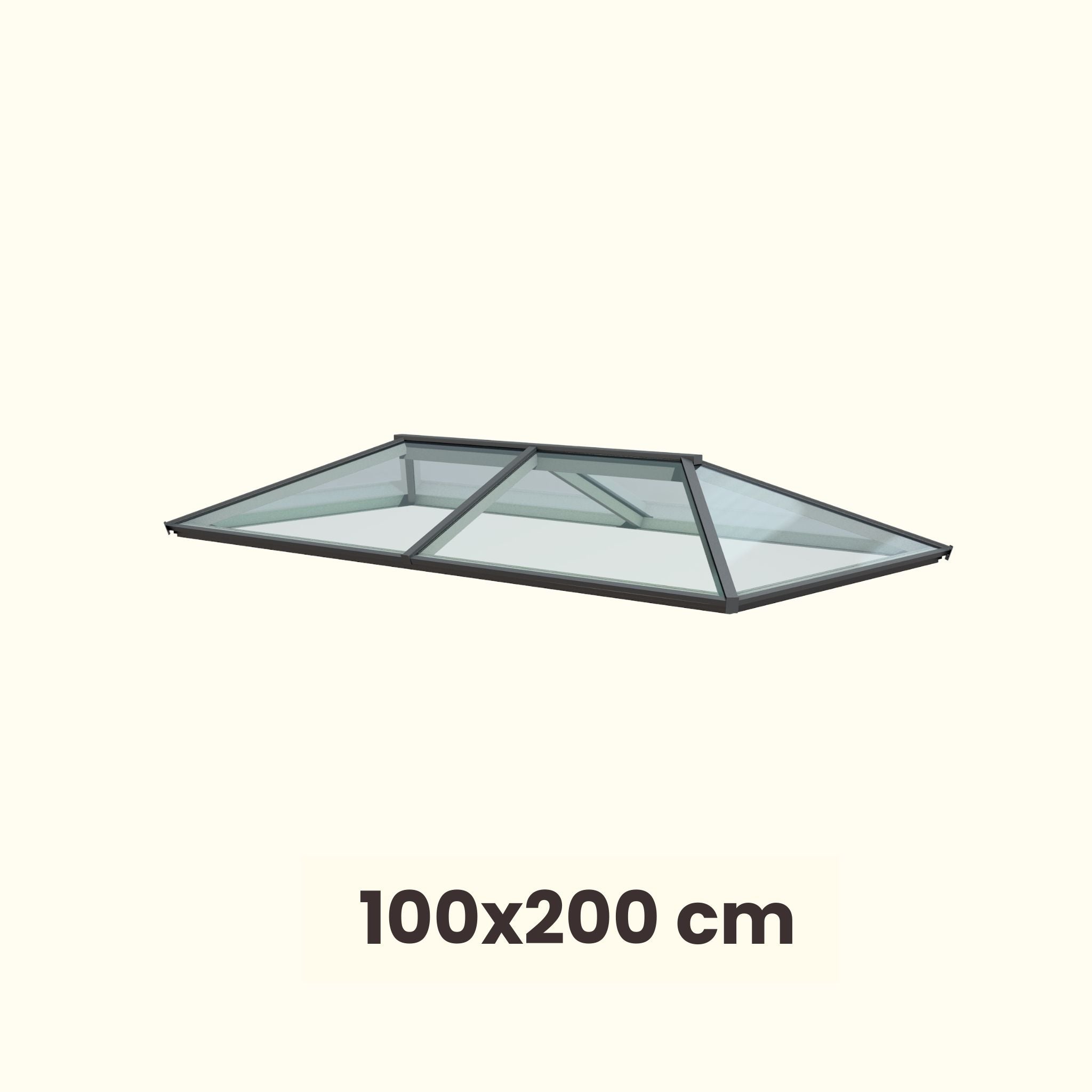 100 x 200 cm Lichtstraat plat dak Regulier