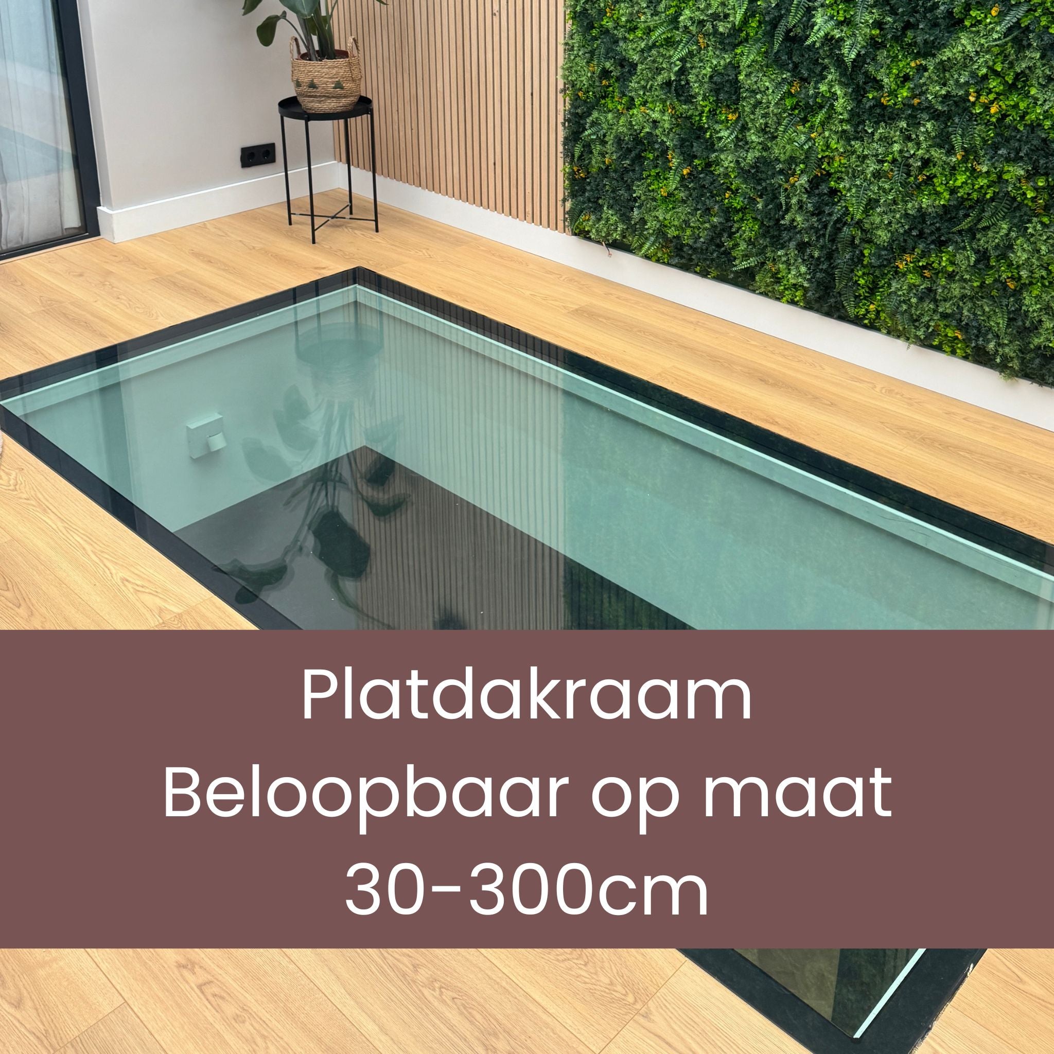 30 - 300 cm Platdakraam Beloopbaar