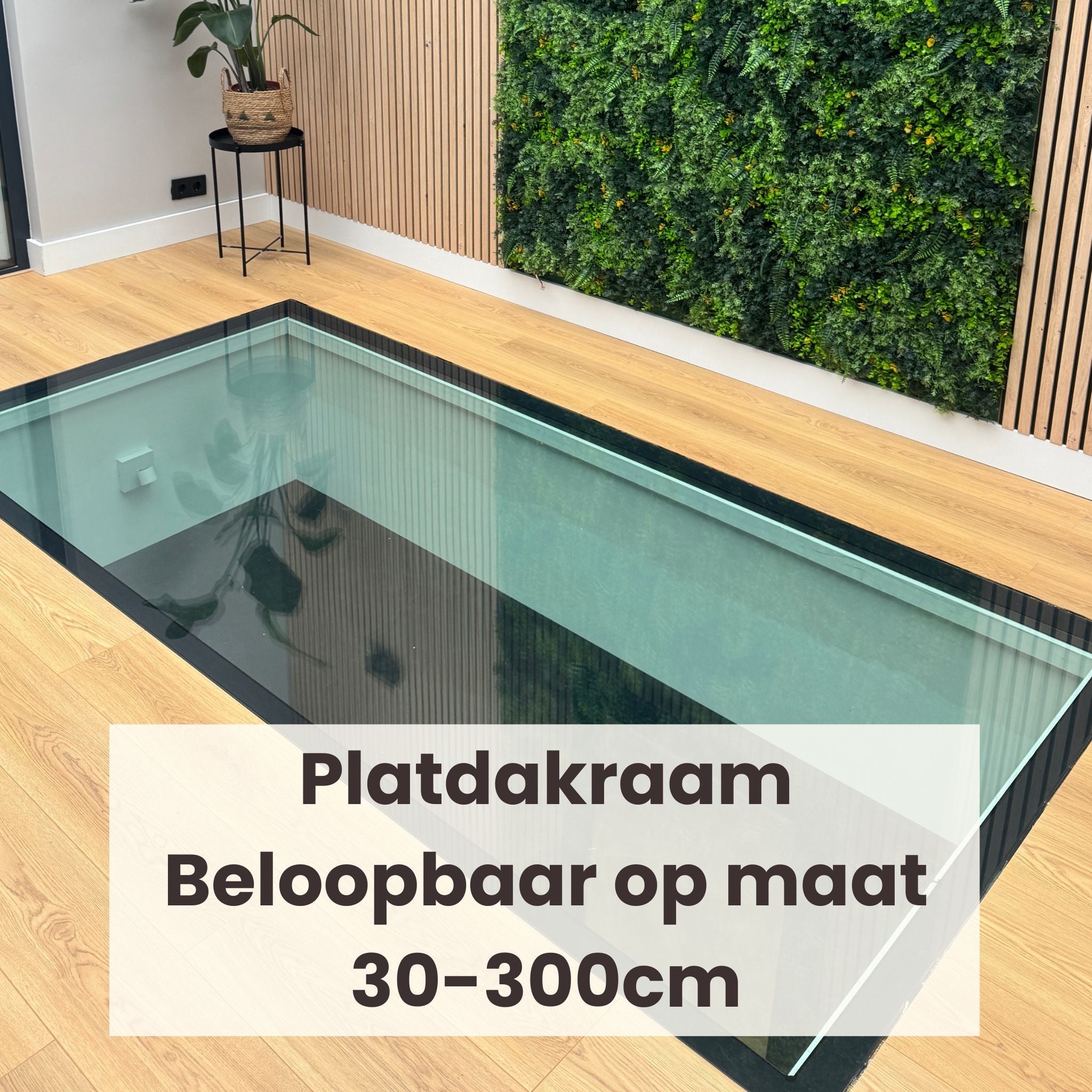 30 - 300 cm Platdakraam Beloopbaar