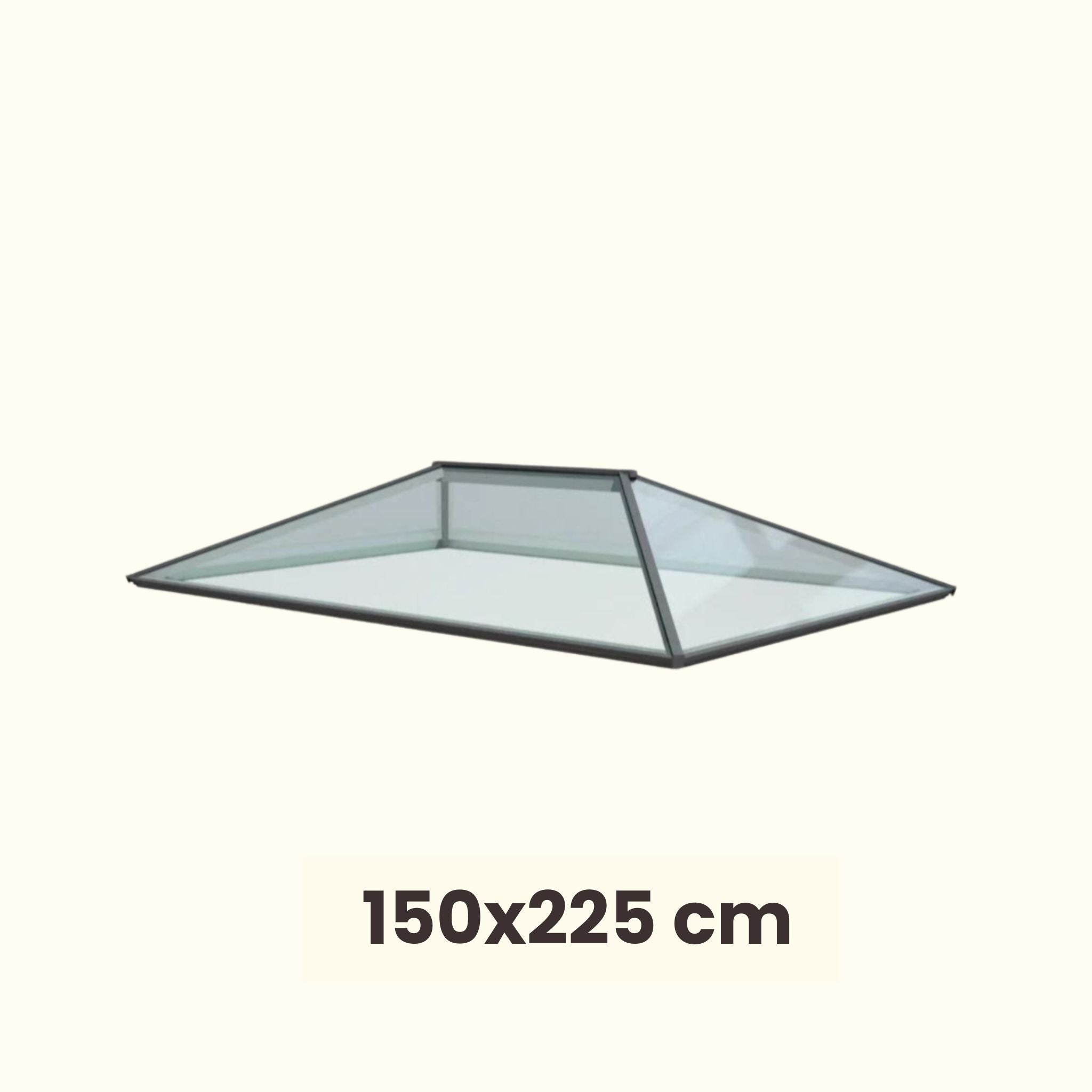 150 x 225 cm Lichtstraat plat dak Hedendaags