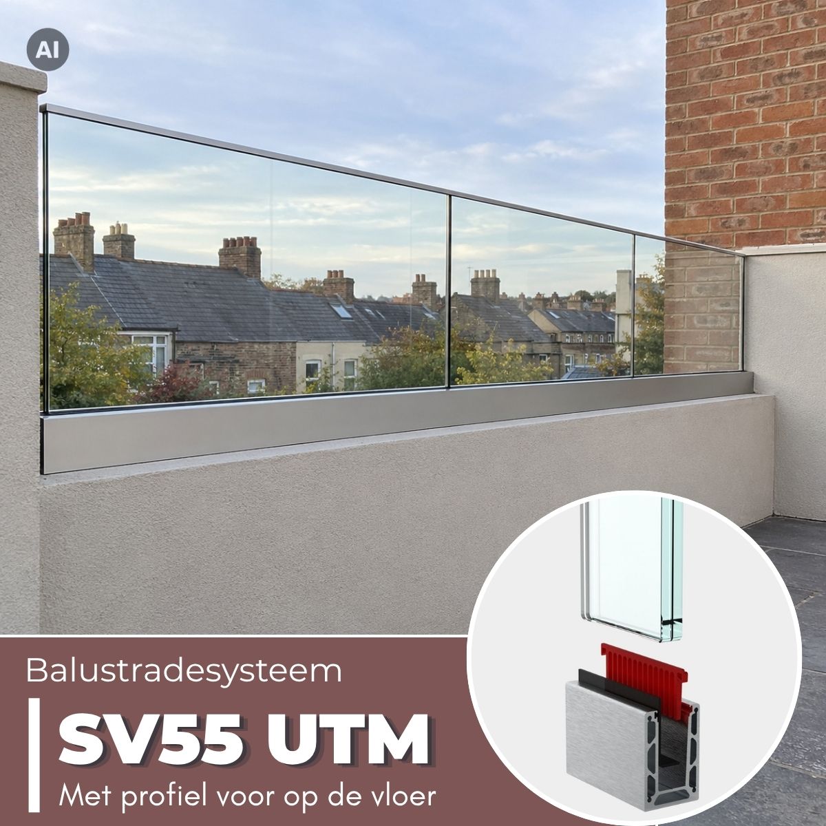 Balustradesysteem SV 55 UTM