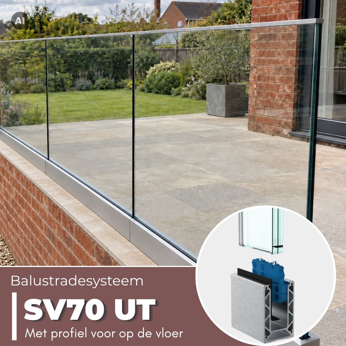 Balustradesysteem SV 70 UT