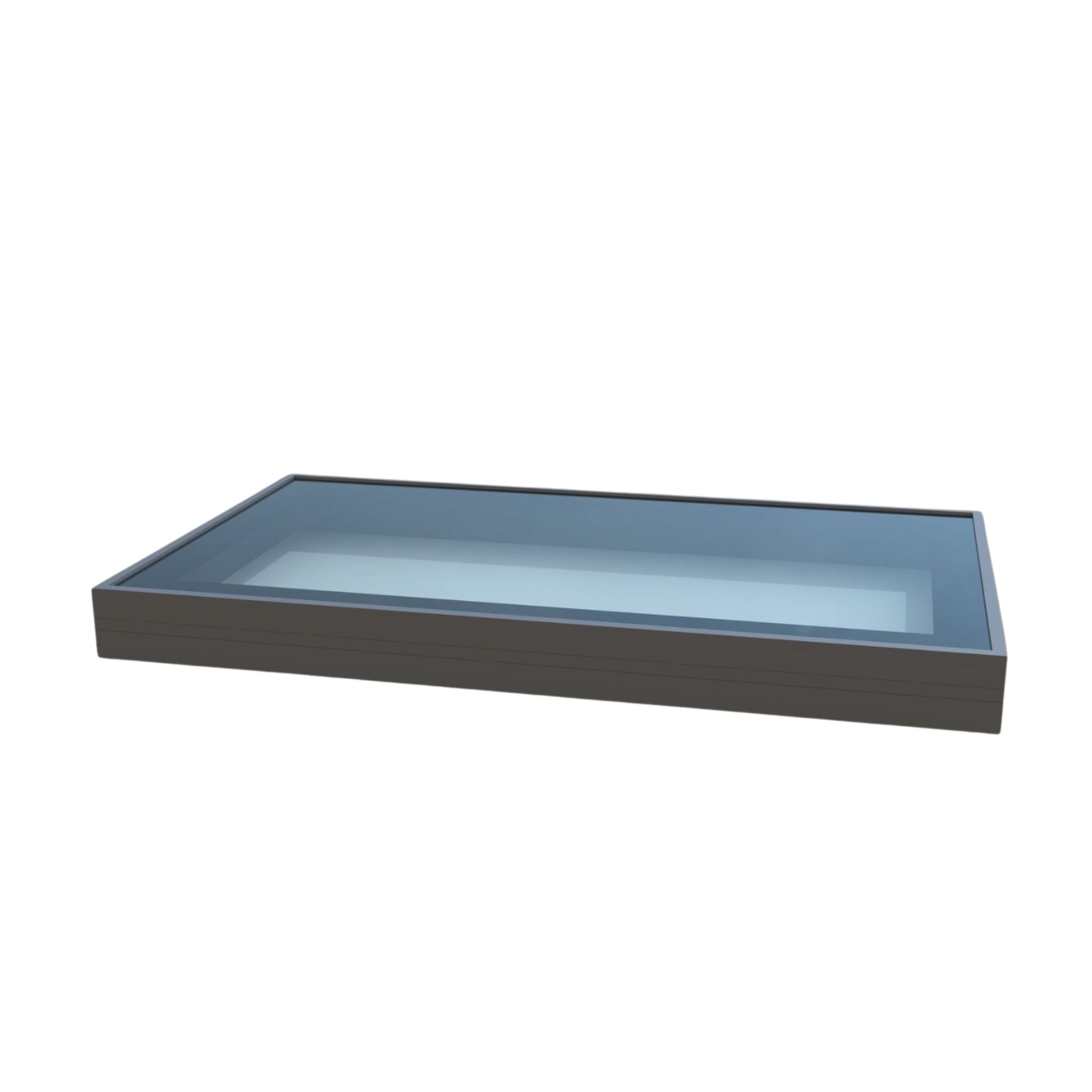 60 x 90 cm Aluminium dakraam – Dubbel glas