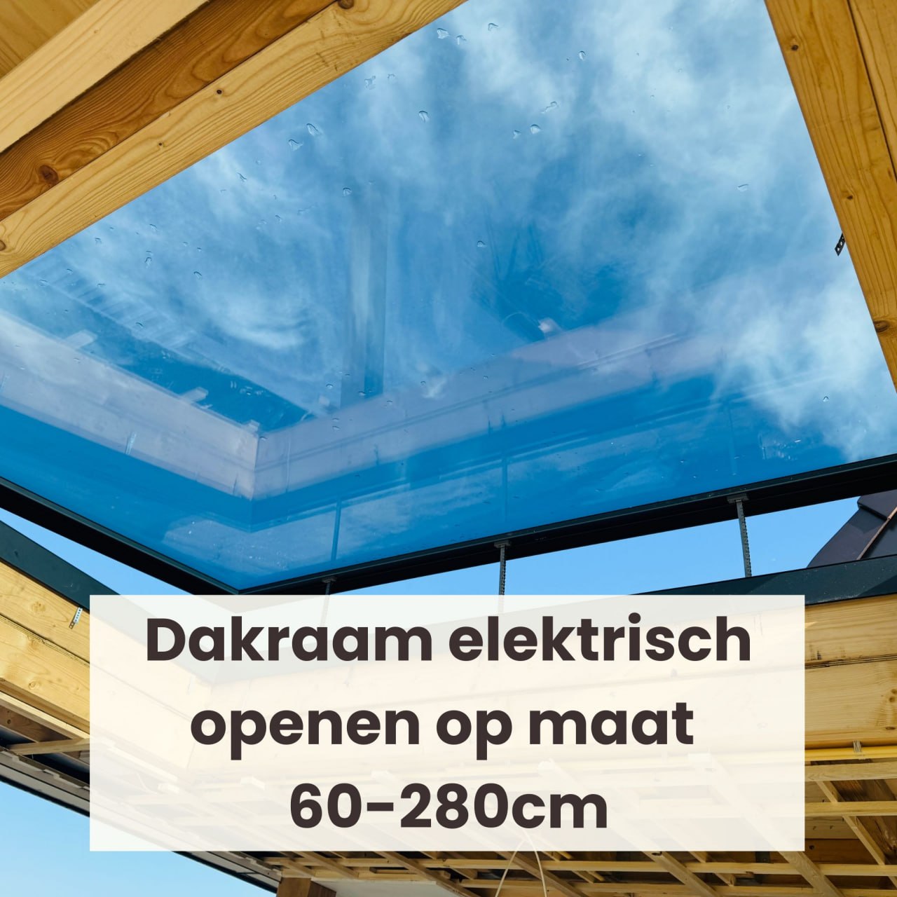 Platdakraam Elektrisch op maat 60-280cm