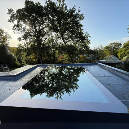 100 x 100 cm Dakraam plat dak, Driedubbel glas, U-waarde: 0,9 W/m²K