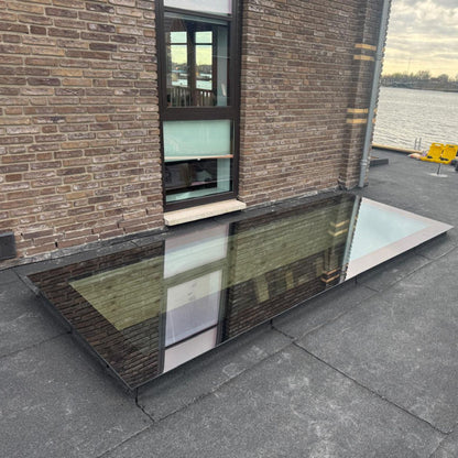 100 x 200 cm Dakraam plat dak, Driedubbel glas, U-waarde: 0,9 W/m²K