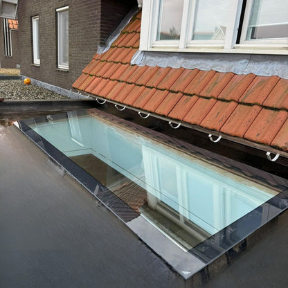 40 x 200 cm Platdakraam, HR+++  Driedubbel glas, U-waarde: 0,9 W/m²K