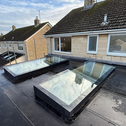 100 x 200 cm Dakraam plat dak, Driedubbel glas, U-waarde: 0,9 W/m²K