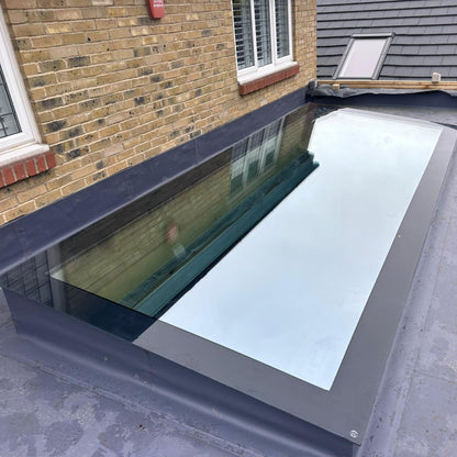 100 x 200 cm Dakraam plat dak, Driedubbel glas, U-waarde: 0,9 W/m²K