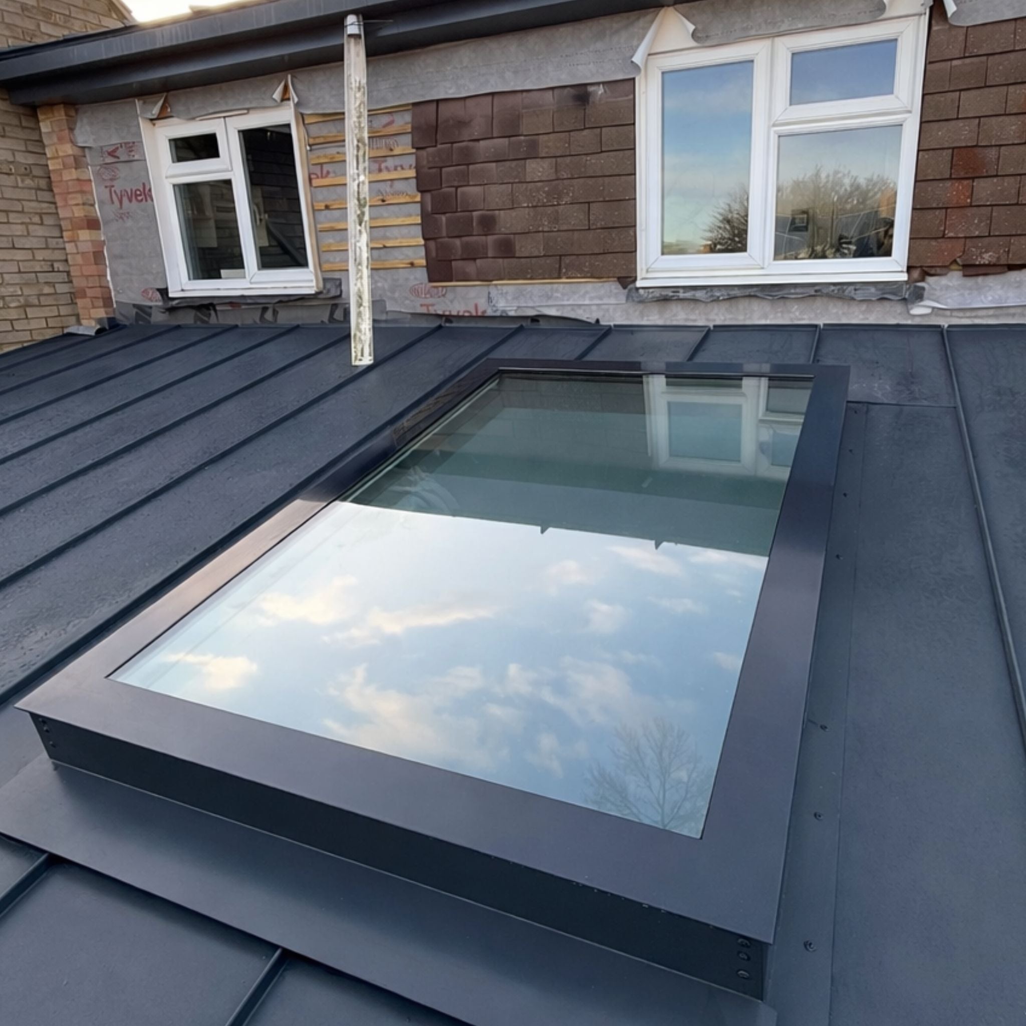 40 x 150 cm Dakraam schuin dak, Driedubbel glas, U-waarde: 0,9 W/m²K