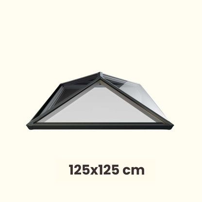125 x 125 cm Lichtstraat plat dak Pyramid