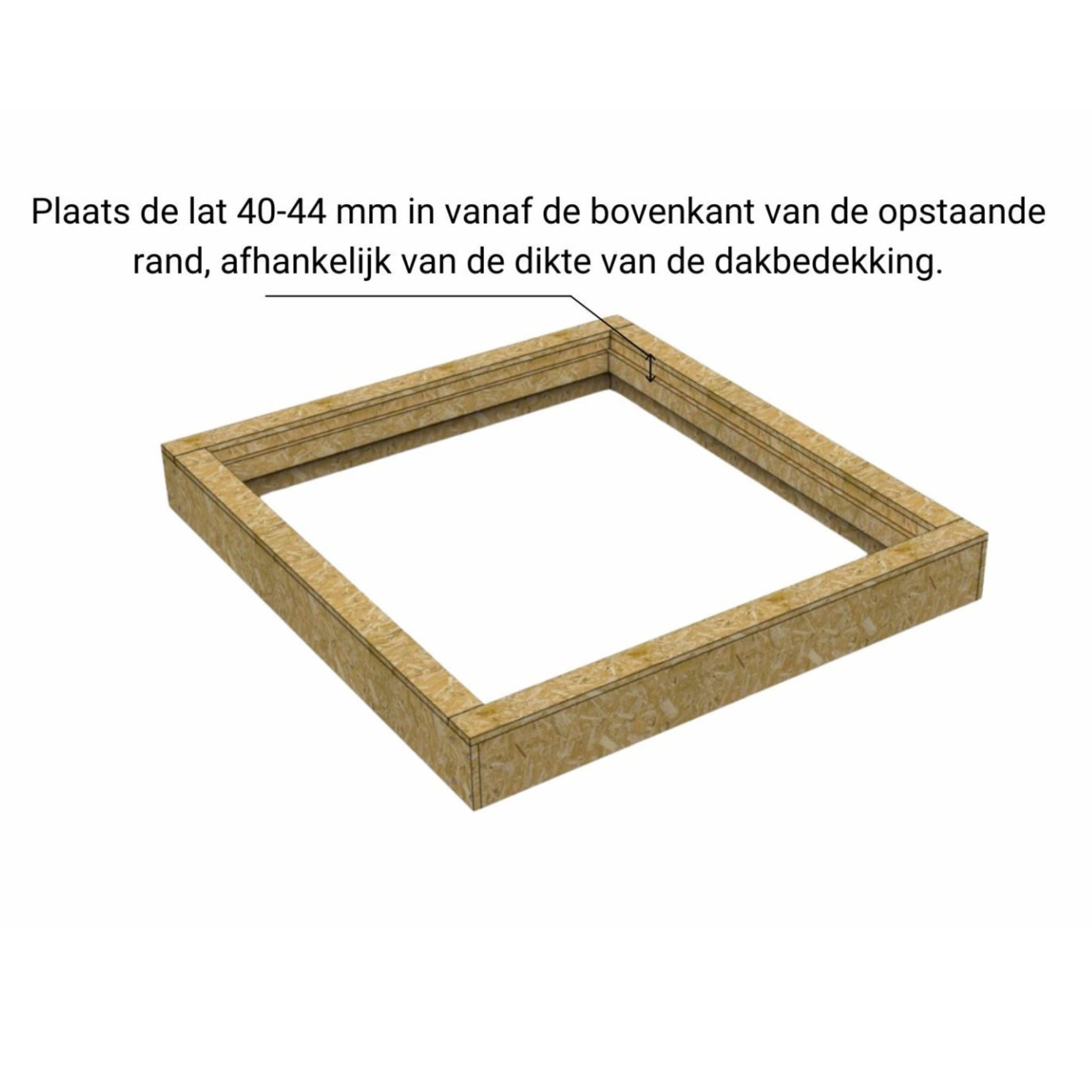 Dakopstand schuin dak voor Dakraam 40 x 200 cm