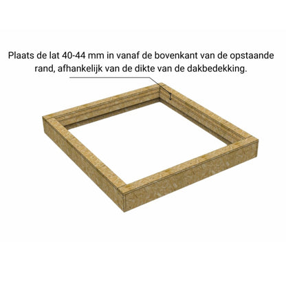Dakopstand schuin dak voor Dakraam 60 x 150 cm