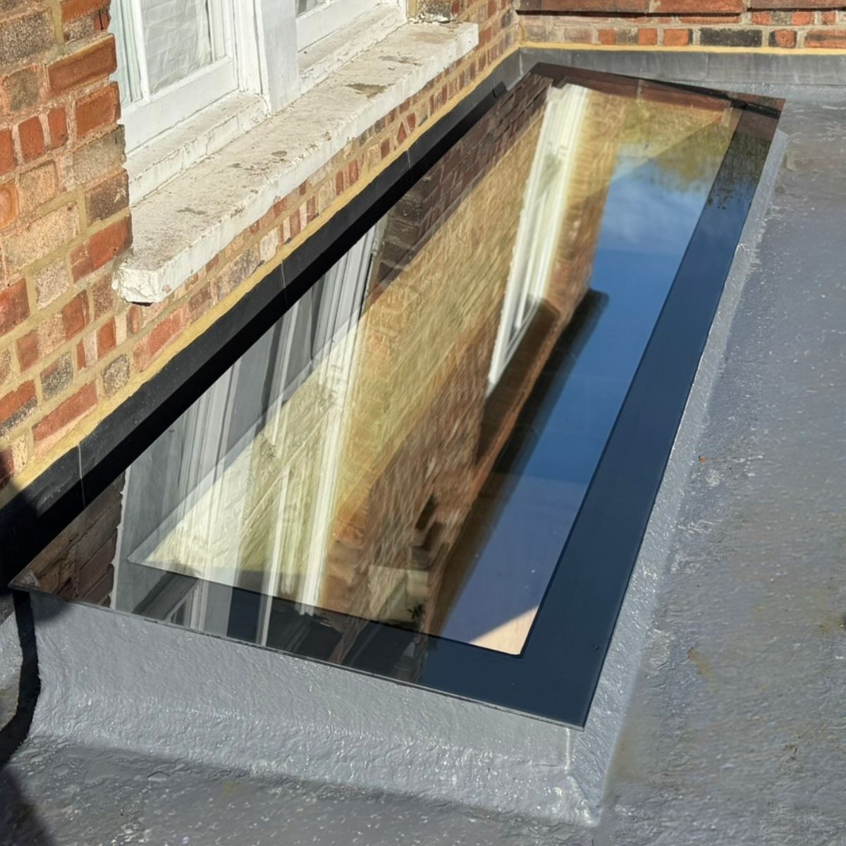 Platdakraam 80 x 80 cm, HR+++  Driedubbel glas, U-waarde: 0,9 W/m²K