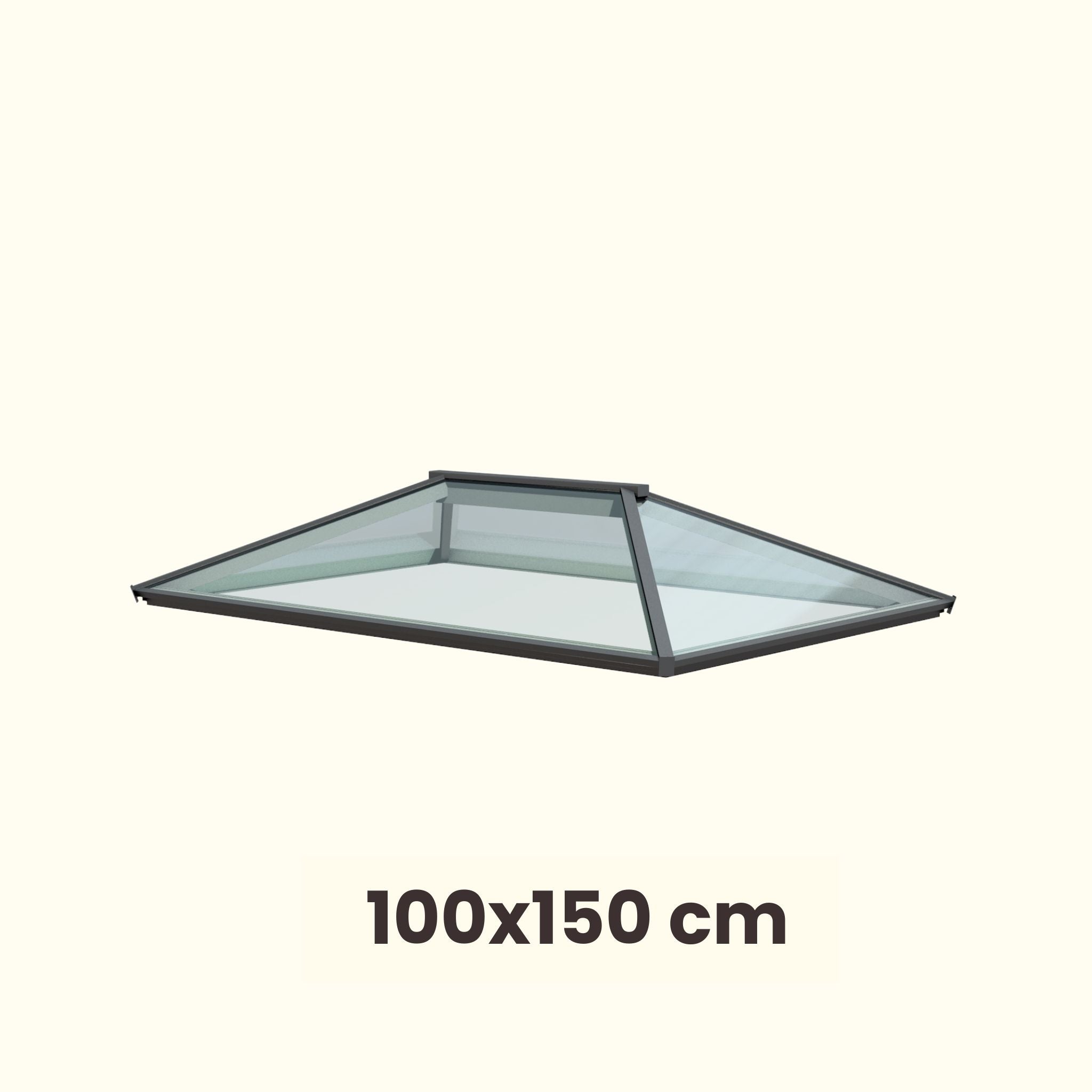 100 x 150 cm Lichtstraat plat dak Hedendaags