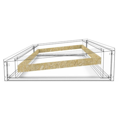 Dakopstand plat dak voor Dakraam 120 x 200 cm
